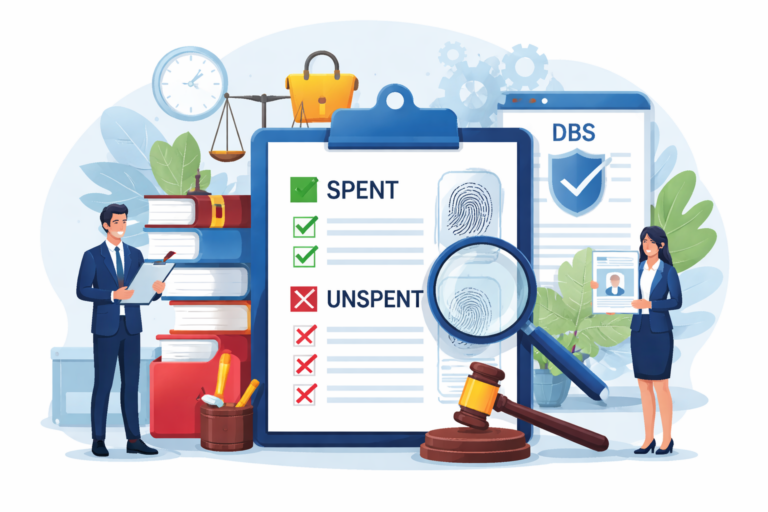 Spent and unspent convictions explained — DBS check guide 2026