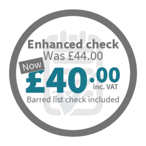 Enhanced Check - Was £44.00, now £40.00 inc VAT
